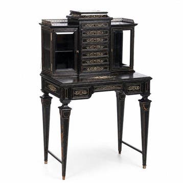 Attributed to Ferdinando Pogliani - Secretaire - Hout, Been
