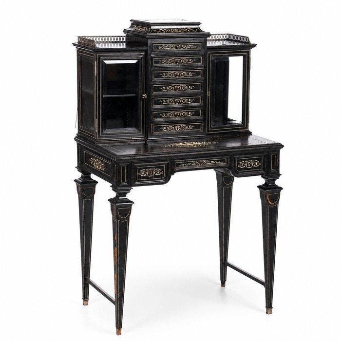 Attributed to Ferdinando Pogliani - Secretaire - Hout, Been, Antiquités & Art, Antiquités | Meubles | Chaises & Canapés