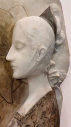 Cristoforo Vicari (1846-1913) - Reliëf, Dante e Beatrice •