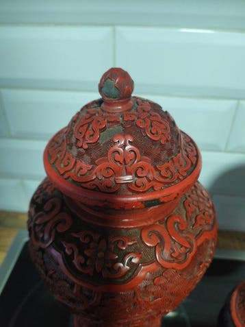 Vaas - China - gelakte vaas (Zonder minimumprijs)