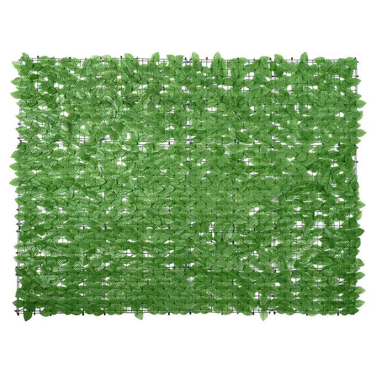 vidaXL Balkonscherm met groene bladeren 200x150 cm, Tuin en Terras, Parasols, Nieuw, Verzenden