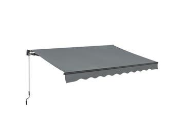 Veiling - Zonnescherm / Luifel - 300 x 250 cm - Donkergrijs, Nieuw