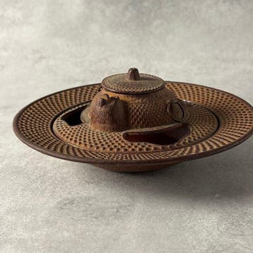 Nanbu tekki - Asbak - Gietijzer - Wabi-Sabi, Antiek en Kunst