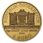 Oostenrijk. 4 Euro 2021 1/25 oz €4 EUR Austrian Gold
