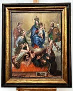 Italiaanse school (XIX) - Madonna con Bambino che libera le