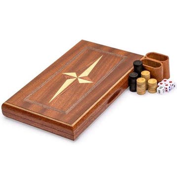 Backgammon Solid wood folding backgammon set,, Antiquités & Art, Antiquités | Jouets