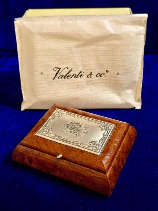 Valenti & Co - Boîte à bijoux - Argent 925, Ronce - Plaque, Antiquités & Art, Curiosités & Brocante