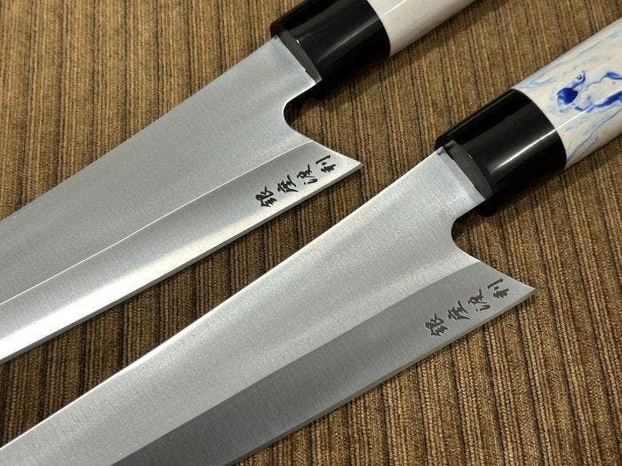 Keukenmes - Handgemaakt Japans Koksmes-Set - Achtzijdige, Antiek en Kunst, Antiek | Keukengerei