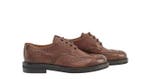 TESTONI - 8 UK - 42 IT - Camogli Brown Derby Shoes Soft, Nieuw