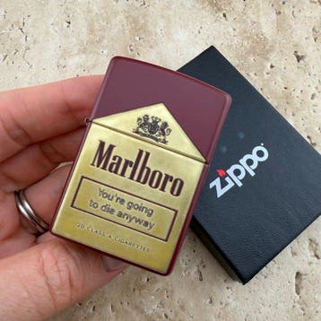 Zippo - Marlboro Black Humor - Zonder minimumprijs -, Nieuw