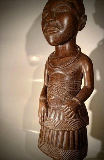 standbeeld - Shoowa-Kuba - DR Congo, Antiek en Kunst, Kunst | Niet-Westerse kunst