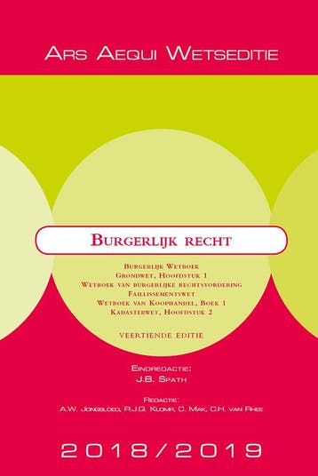 Burgerlijk recht 2018/2019 / Ars Aequi Wetseditie, Verzenden, Gelezen