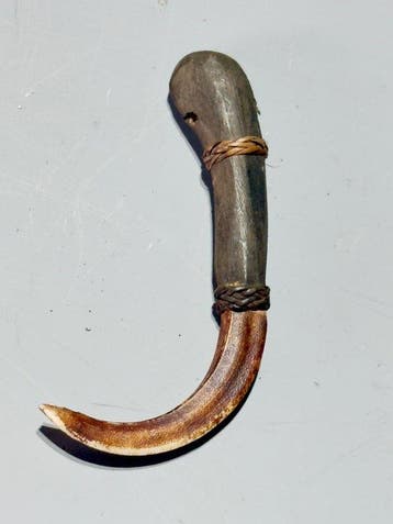 Amulette assez rare de Bornéo, datée. - Dayak de Bornéo -, Antiek en Kunst