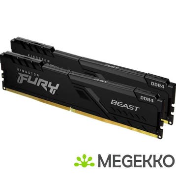 Kingston DDR4 FURY Beast 2x8GB 3600, Computers en Software, Verzenden, Nieuw