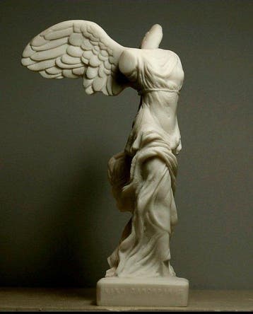 Buste, Winged Nike Victory of Samothrace Greek Goddess