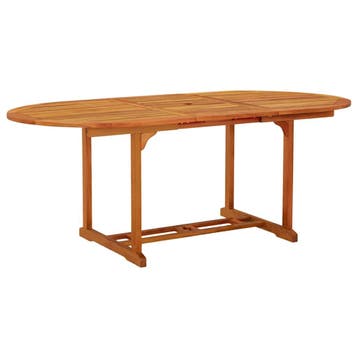vidaXL Tuintafel 200x100x75 cm massief eucalyptushout, Jardin & Terrasse, Verzenden