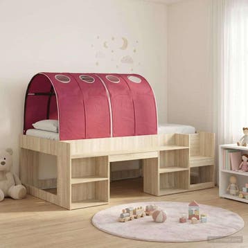 vidaXL Jeugdbed Frame Hoog met Opbergruimte 3 st Sonoma, Huis en Inrichting, Slaapkamer | Bedden, Verzenden, Nieuw