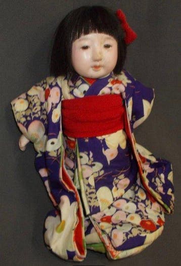 (Shugetsu) - Pop Antique Japanese Ichimatsu Doll -