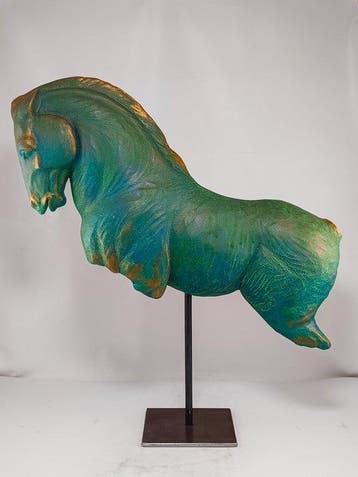 Salvatore Alibrio - Prancing horse - bronze effect