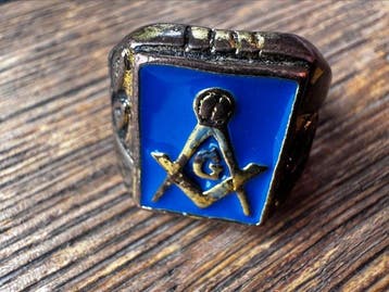 * Sans prix de réserve* signet de maître maçon ancien en, Verzamelen, Militaria | Algemeen