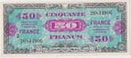 Frankreich F Vf 24/02 50 Francs 1945 Rueckseite France Se..., Verzenden, België