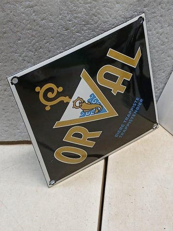 Orval - Bières Trappiste Orval - Plaque émaillée (2) - Émail