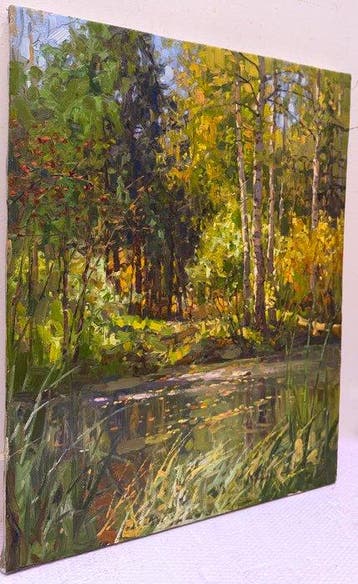 Sergei Flitov (1964) - Clairière aux Nénuphars au Soleil