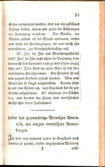 Thomas Paine - Gesunder Menschenverstand. An die Einwohner