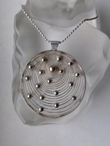 Argent - Collier avec pendentif - Adolf Regelmann Toni Riik