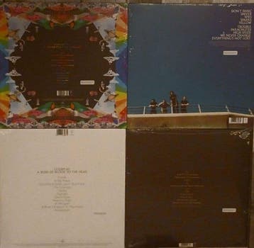 Coldplay - A head full of dreams, Parachutes, A rush of