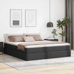 vidaXL Opslag bed met matras met matras Zwart 160 x 200 cm, Verzenden