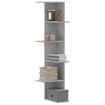vidaXL Hoekwandschap 36,5x36,5x140 cm bewerkt hout, Verzenden