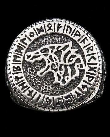 Vikingwolf-zegelring – Spirituele bescherming en