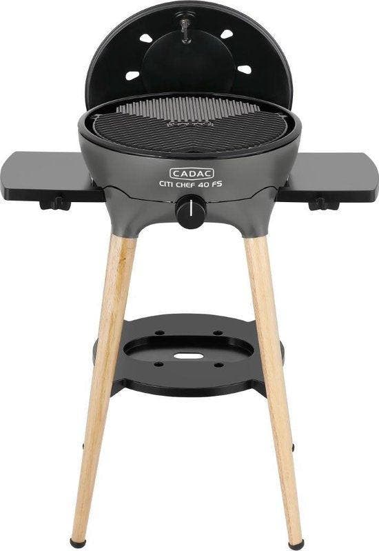 2dekans | Citi Chef 40 FS - Flintgrijs - 30mbar, Tuin en Terras, Houtskoolbarbecues, Ophalen of Verzenden