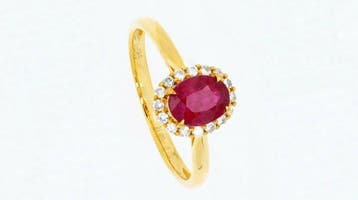 Zonder minimumprijs - Ring - 14 karaat Geel goud - 1.21ct., Nieuw