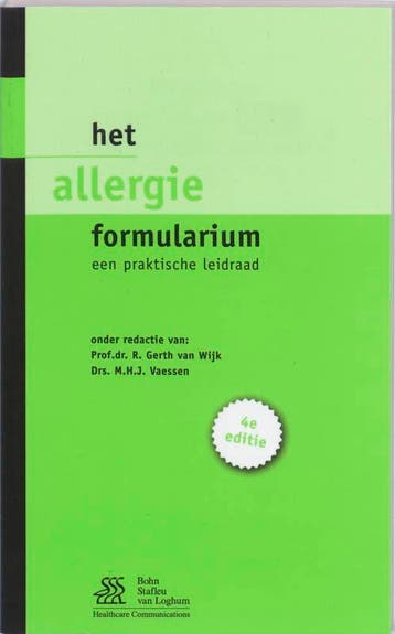 Het Allergie formularium / Formularium 9789031353415, Verzenden, Gelezen