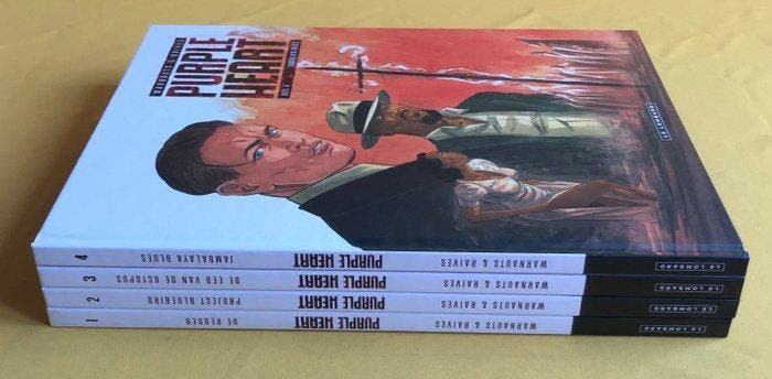 Purple heart 1 t/m 4 - Complete reeks HC - 4 Album - Eerste, Boeken, Stripverhalen