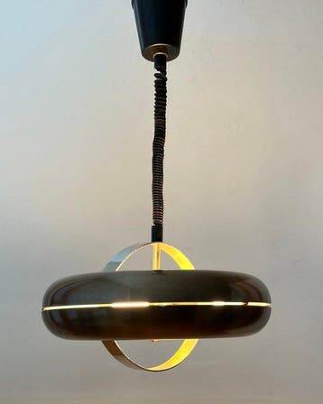 Hangende plafondlamp - Space Age UFO - H 67 cm - 145 cm -