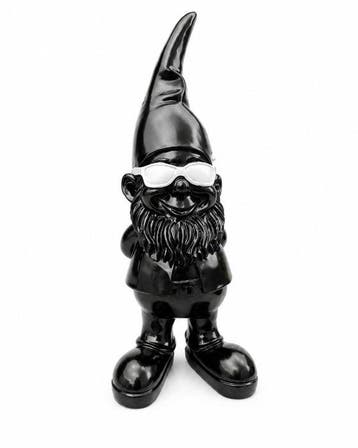 Beeld, funny gnome with sunglasses - 41 cm - polyresin