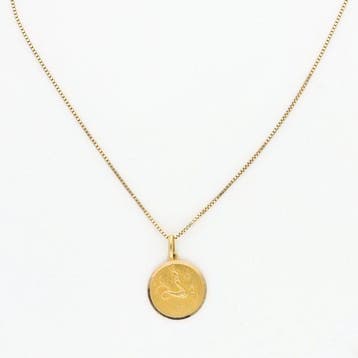 Ketting met hanger - 18 karaat Geel goud - Capricorn