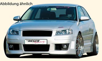 Rieger bumper | geschikt voor Audi A3 8P 2003-2005 3D | ABS, Verzenden