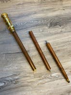 Wandelstok - Wandelstok met zwaar messing handvat en