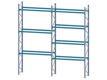 Palletstelling - 3 staanders 5830x1100mm - Tot. lengte: 5m66, Ophalen of Verzenden