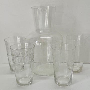 Glasfabriek Leerdam - Service à boisson (14) - Verre -