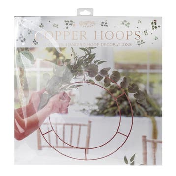 Rose Gouden Frame Rond Metaal 40cm, Verzenden