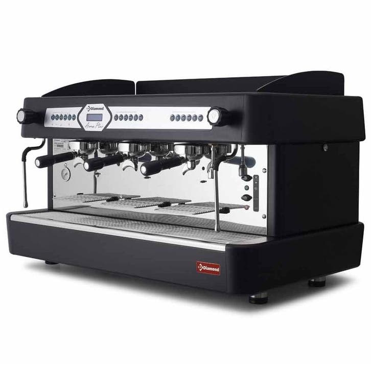 Espressomachine | AROMA | Zwart | 3 Groepen | Digitaal |, Zakelijke goederen, Horeca | Keukenapparatuur, Nieuw in verpakking, Verzenden