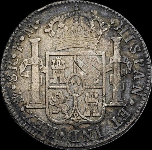 Verenigd Koninkrijk. Carlos IV. 8 Reales 1792 Mexico FM, Timbres & Monnaies, Monnaies | Europe | Monnaies non-euro