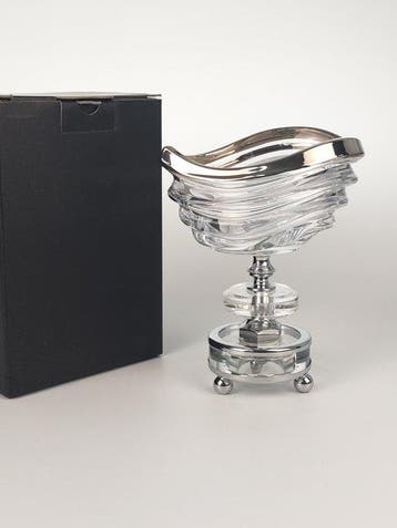 SECOLOVENTESIMO - Gobelet - Cristal - Coupe Debout Platinum, Antiquités & Art