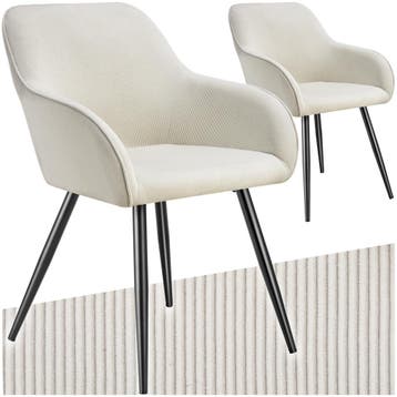 Eetkamerstoel Marilyn, koordlook, gestoffeerd, Huis en Inrichting, Stoelen, Verzenden, Nieuw