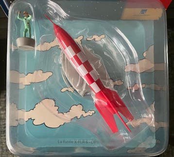 Tintin - Figurine En avion Tintin - la fusée X-FLR6 - 1, Livres